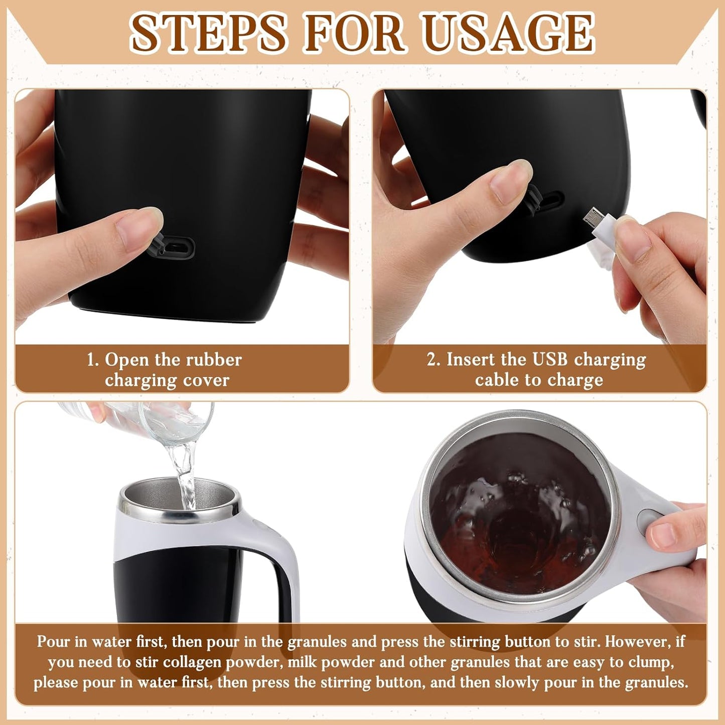 MagicStirCup - Automatic Magnetic Stirring Cup